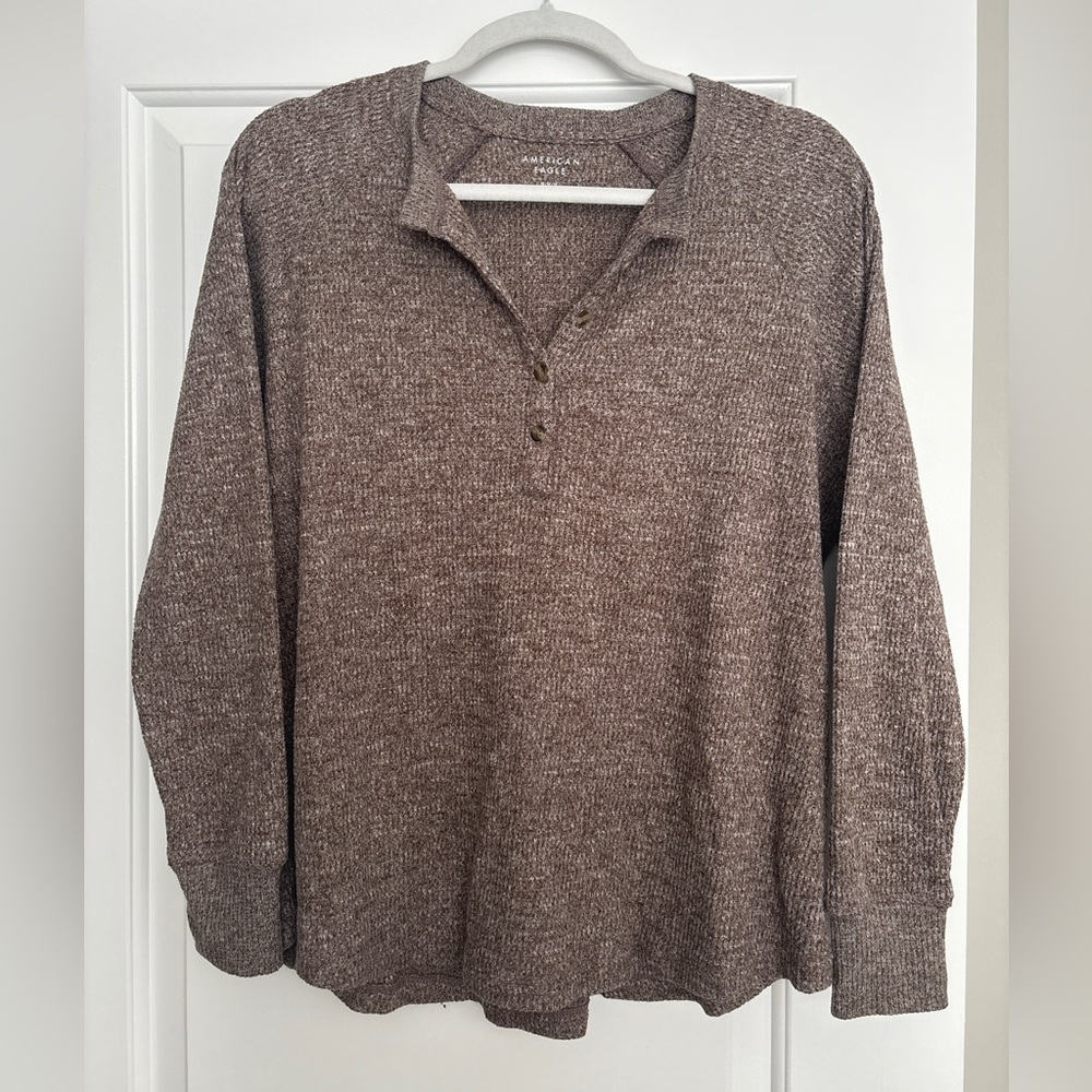 American Eagle Henley Sweater